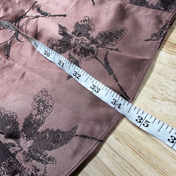 Vince Iris Floral Jacquard Twist Knot Midi Skirt Brown Women's Size 4 NWT NEW - Picture 12 of 12